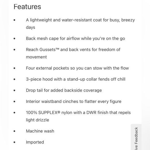 Duluth Trading Co Women’s Go Go Coat Rain Jacket Lightweight Winder-breaker - Picture 15 of 15